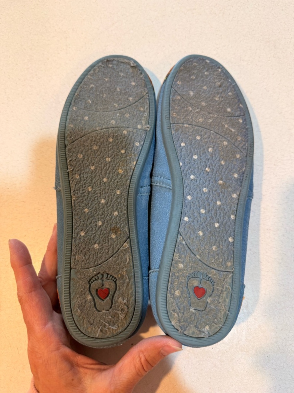 BOBS from Skechers Blue Canvas Slip-On Flats with German Shepherd Print - Picture 3 of 4